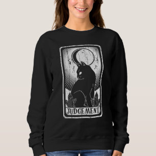 Sudadera Judement Moon Cat Arot Card Pagan Goblincore Gótic