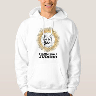 Sudadera Judgy Cat Floral Design – Vine, Vi y Juzgué