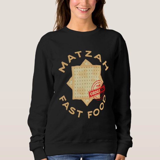 Sudadera Judío O Hebreo Que Le Gusta La Comida De Senda O M (Anverso)