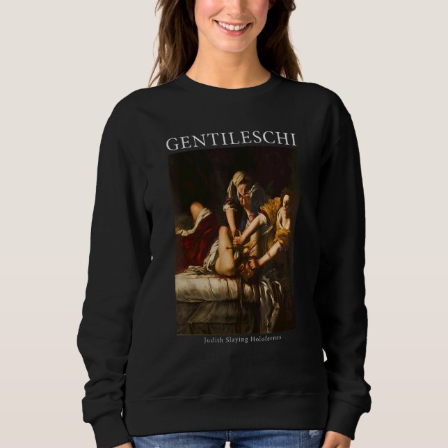 Sudadera Judith Slay Holofernes de Artemisia Gentileschi (Anverso)