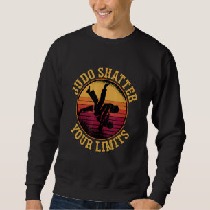 Sudadera Judo Rompe Tus Límites Retro Luchador Judoka Genia