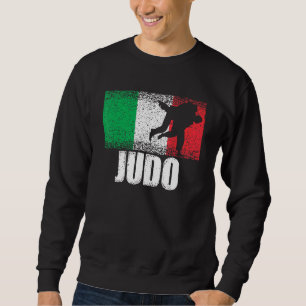 Sudadera Judo Sport Italia Bandera Artista Marcial Italiano