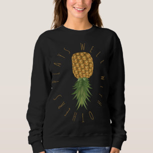 Sudadera Juega Bien Con Otros Pineapple Hawai Al revés