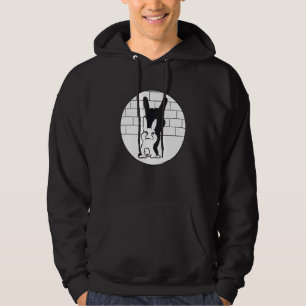 Sudadera Juega De Sombra Conjunta Cuernos Diversos Negro Y 