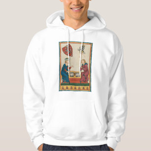 Sudadera Juego Backgammon, Arte Medieval del Siglo XIV