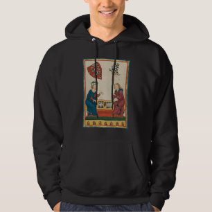 Sudadera Juego Backgammon, Arte Medieval del Siglo XIV
