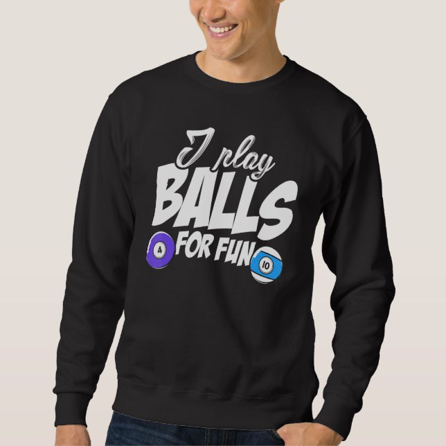 Sudadera Juego Bolas Para Fun Billard Player Snooker Pool B (Anverso)