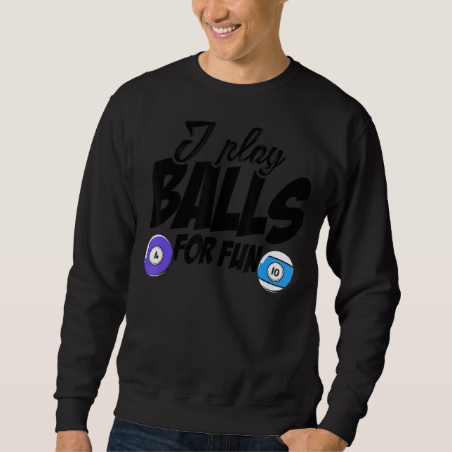 Sudadera Juego Bolas Para Fun Billard Player Snooker Pool B (Anverso)