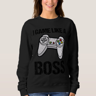Sudadera Juego Como Un Jefe De Video Juego Jugador Gaming N
