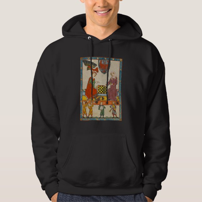 Sudadera Juego de Ajedrez Codex Manesse siglo XIV (Anverso)