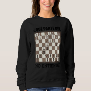 Sudadera Juego de ajedrez de tablero de ajedrez