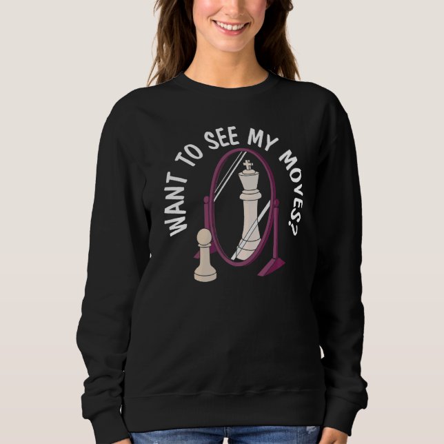 Sudadera Juego de ajedrez de tablero de ajedrez (Anverso)