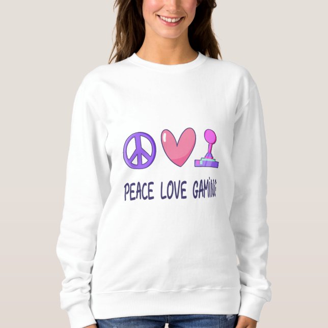 Sudadera Juego de amor de paz (Anverso)