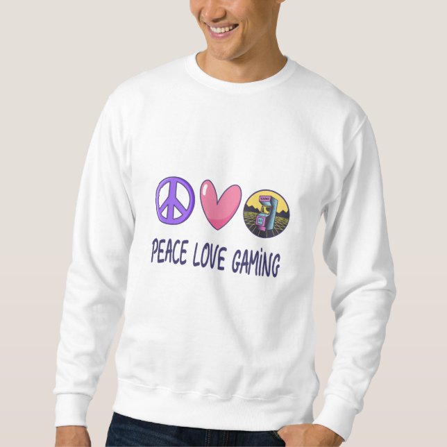 Sudadera Juego de amor de paz (Anverso)