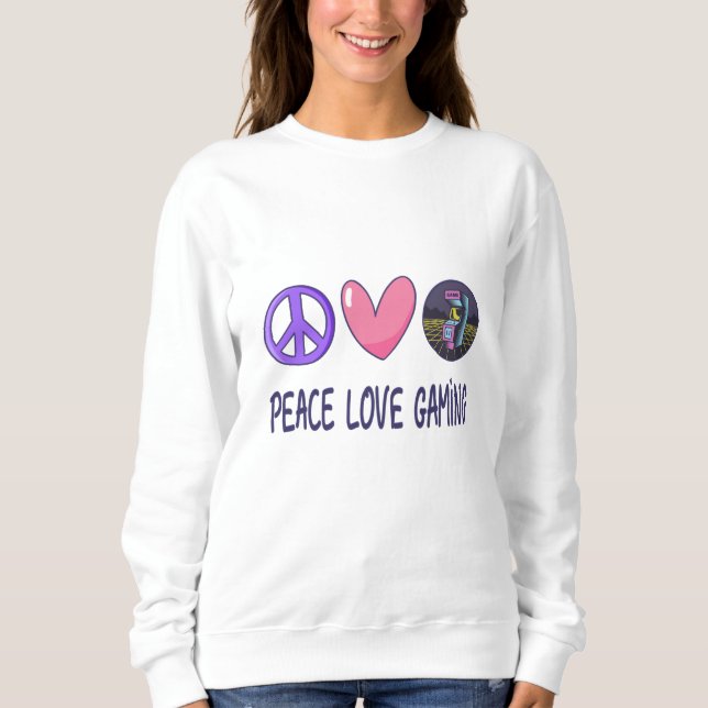 Sudadera Juego de amor de paz (Anverso)