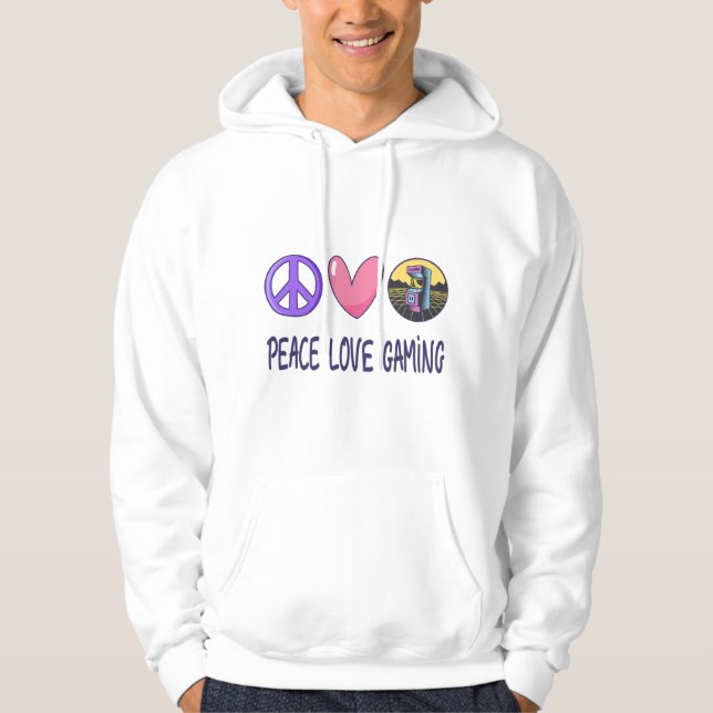 Sudadera Juego de amor de paz (Anverso)