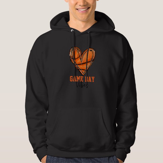 Sudadera Juego de baloncesto Día Vibes Baloncesto Mamá Bask (Anverso)
