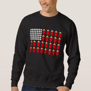Sudadera Juego de Beer Pong Bandera Americana