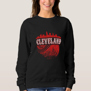 Sudadera Juego de béisbol vintage de la ciudad del horizont