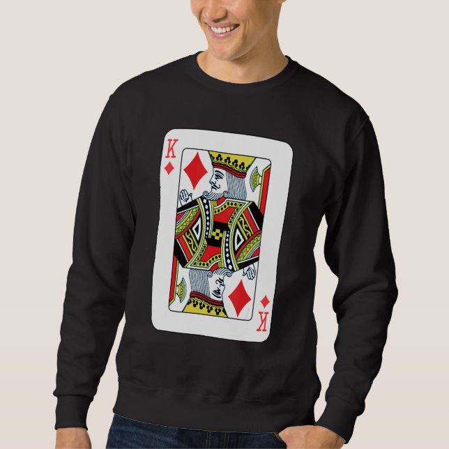 Sudadera Juego de cartas de Rey de Diamantes (Anverso)