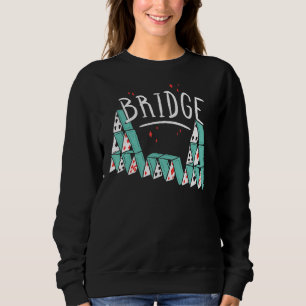 Sudadera Juego de cartas puente puente puente de puente