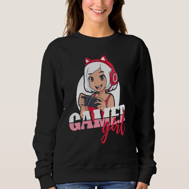 Sudadera Juego de Chicas de Gamer (Anverso)