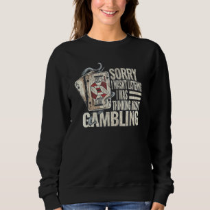 Sudadera Juego de Citas de Casino Gambler Poker Dealer