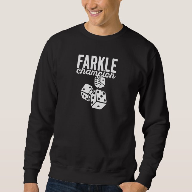 Sudadera Juego de dados Campeón de Farkle para juego famili (Anverso)