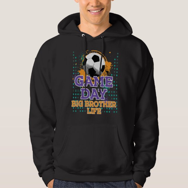 Sudadera Juego de fútbol Día Gran Vida HERMANA (Anverso)