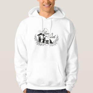 Sudadera Juego de Natividad Rústica Paz en la Tierra Corona