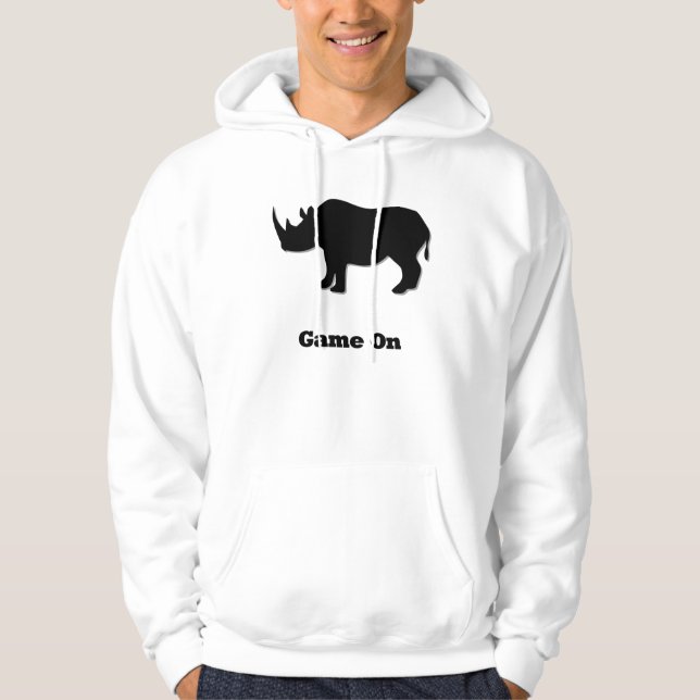 Sudadera Juego de Rhino en negro (Anverso)