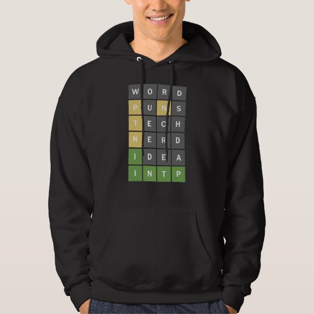 Sudadera Juego De Rompecabezas De Palabras Nerdy Para Nerds (Anverso)