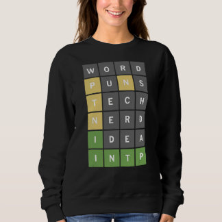 Sudadera Juego De Rompecabezas De Palabras Nerdy Para Nerds