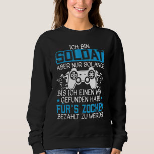 Sudadera Juego de soldados soldados Mens Ich Bin Ein Bundes