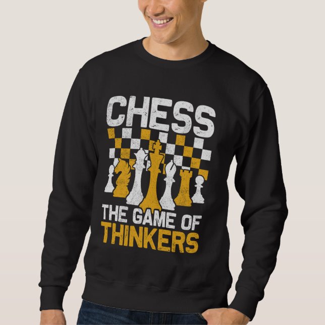 Sudadera Juego de tablero de ajedrez para ajedrez (Anverso)