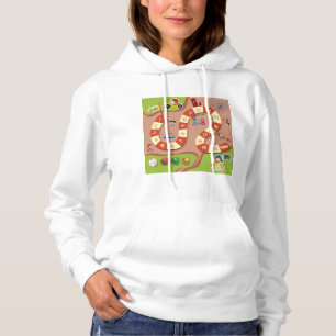 Sudadera Juego de Tablero de Pista de Carreras Colorida par
