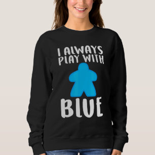 Sudadera Juego de tablero Guay Blue Meeple para hombres muj