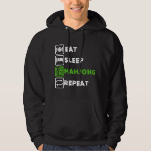 Sudadera Juego de tablero para jugador de Eat Sleep Mahjong