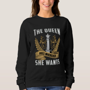Sudadera Juego de tablero Queen Checkmate de ajedrez