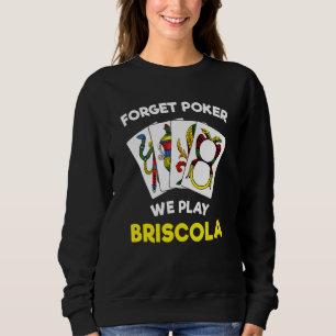 Sudadera Juego de tarjetas de Briscola Cita Italiana