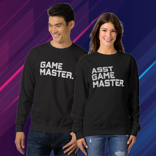 Sudadera Juego de tipografía moderna Maestro Hombre coincid