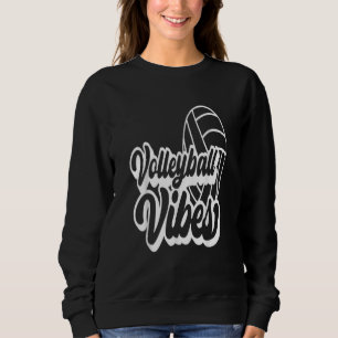 Sudadera Juego de Vibes de Voleibol Día Deporte de mamá de
