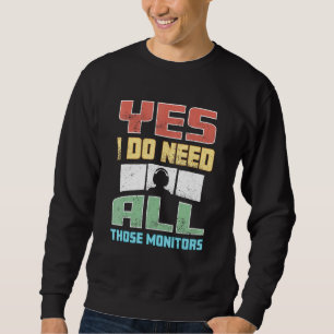 Sudadera Juego de video Administre Todos Estos Monitores