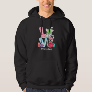 Sudadera Juego de video de Gnome lindo LOVE Bunny Cazando H
