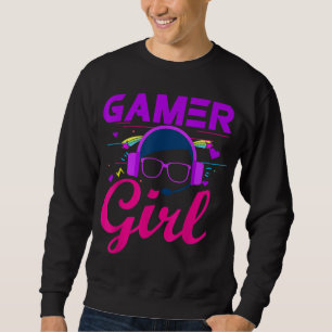 Sudadera Juego de video de jugador Chica Cute Gaming para C