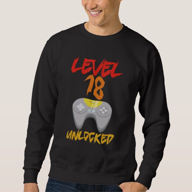 Sudadera Juego de video de nivel 18 desbloqueado increíble  (Anverso)