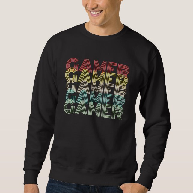 Sudadera Juego de video de videojuegos de arcade de 8 bits  (Anverso)