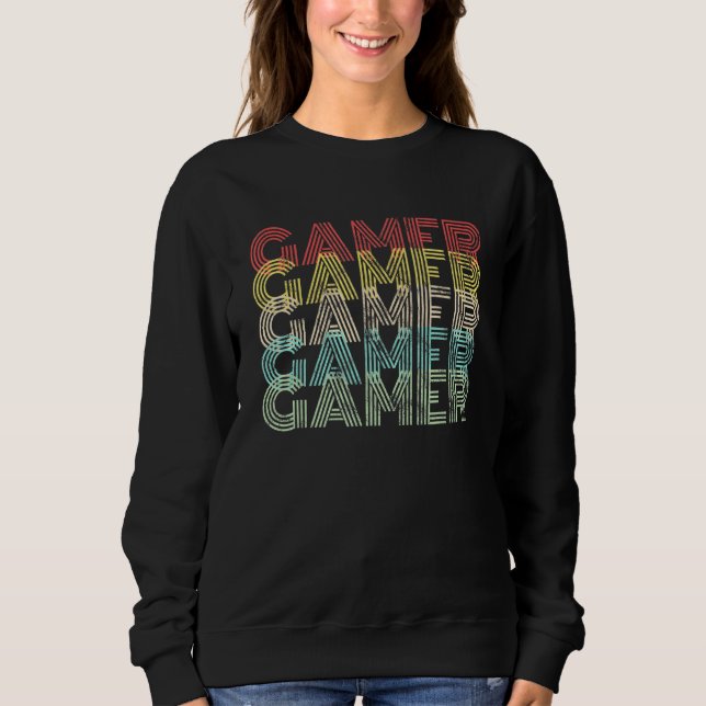 Sudadera Juego de video de videojuegos de arcade de 8 bits  (Anverso)