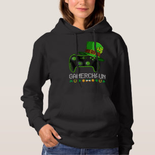 Sudadera Juego de video Leprechaun St Patricks Day Gamer Ki