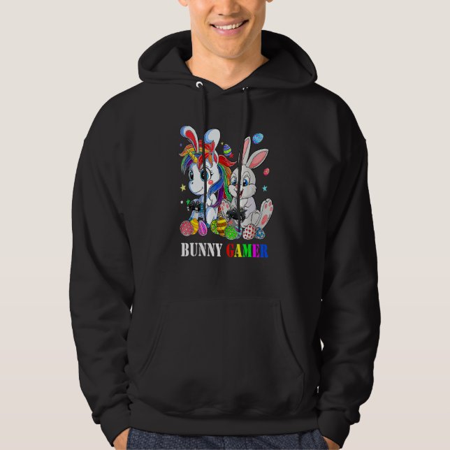 Sudadera Juego De Videojuegos De Eggs Easter Gamer De Bunny (Anverso)